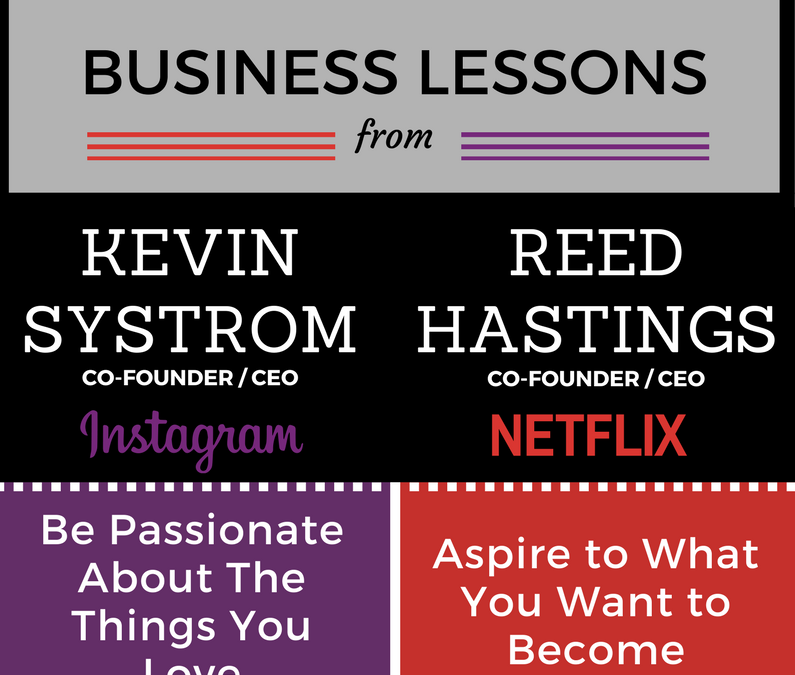 Infographic: Business Lessons from Kevin Systrom and Reed Hastings