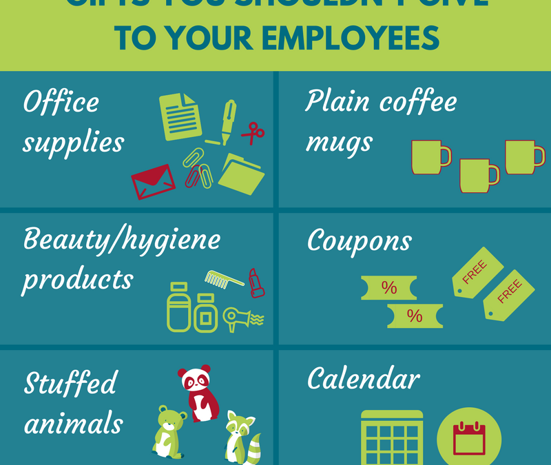 Infographic: Boring and Predictable Presents Not to Give Your Employees/Boss