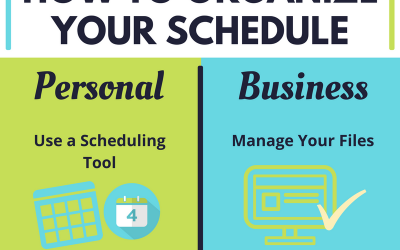 Infographic: How to Organize Your Schedule