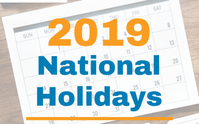 2019 Official Philippine Holidays